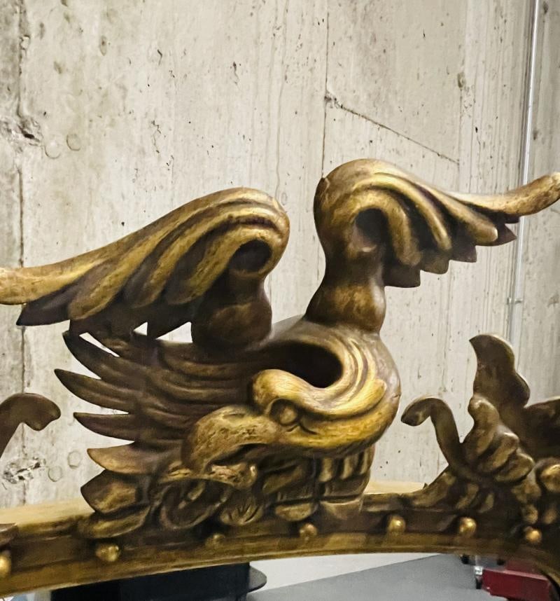 Federal Style Carved Giltwood Wall / Console / Pier Mirror, Over Mantle ,1900s - 11