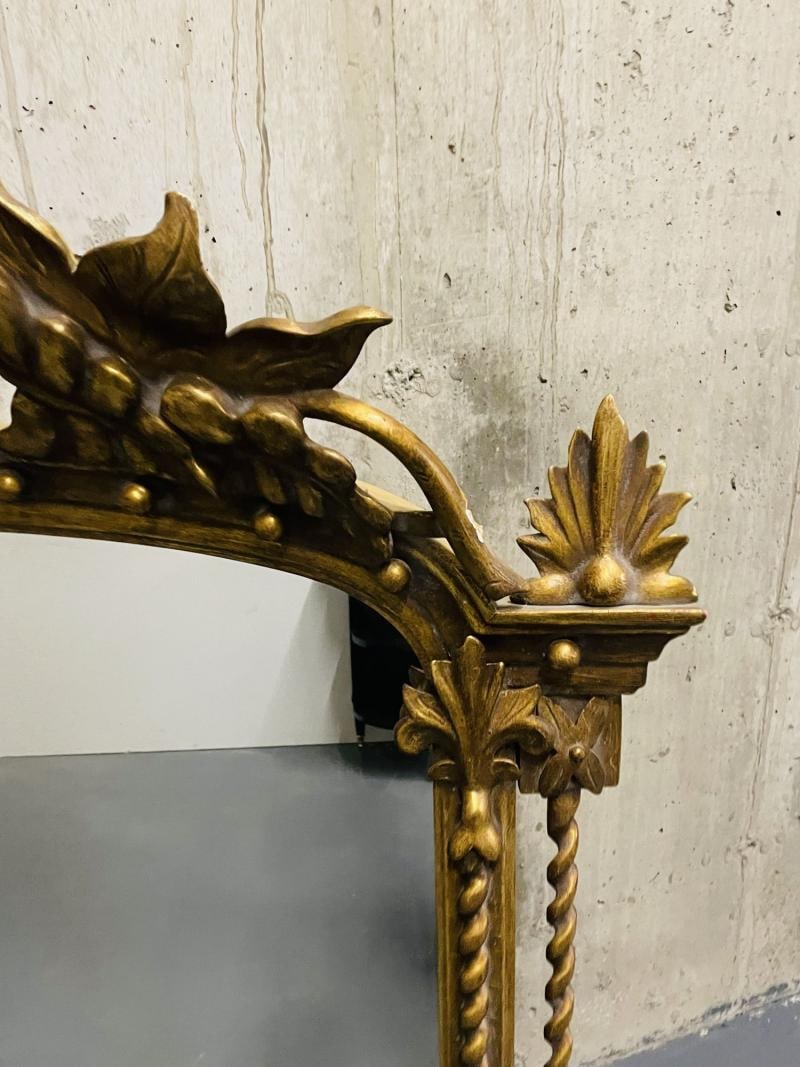Federal Style Carved Giltwood Wall / Console / Pier Mirror, Over Mantle ,1900s - 12