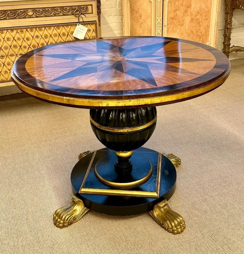 19th Century Italian Continental Centre Table, End or Card Table, Bronze Feet - 3
