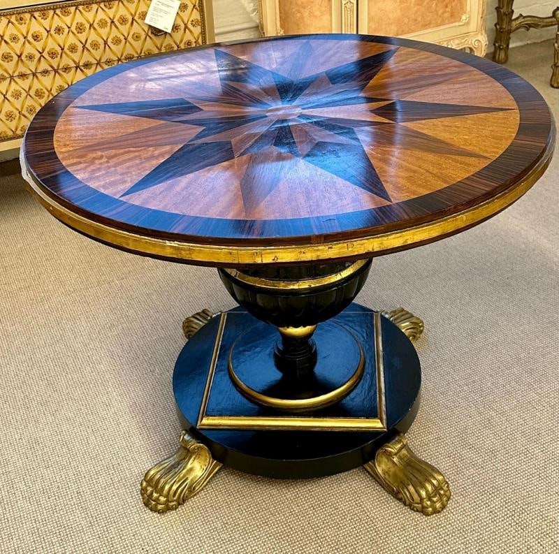 19th Century Italian Continental Centre Table, End or Card Table, Bronze Feet - 4