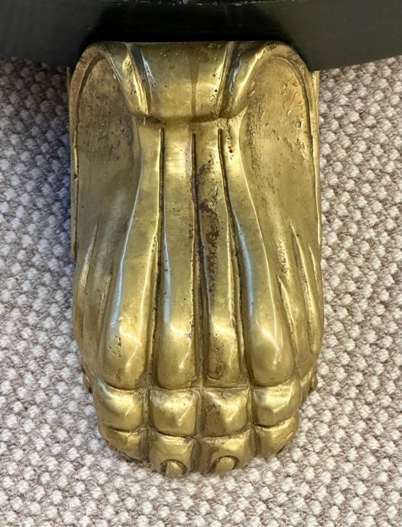 19th Century Italian Continental Centre Table, End or Card Table, Bronze Feet - 6