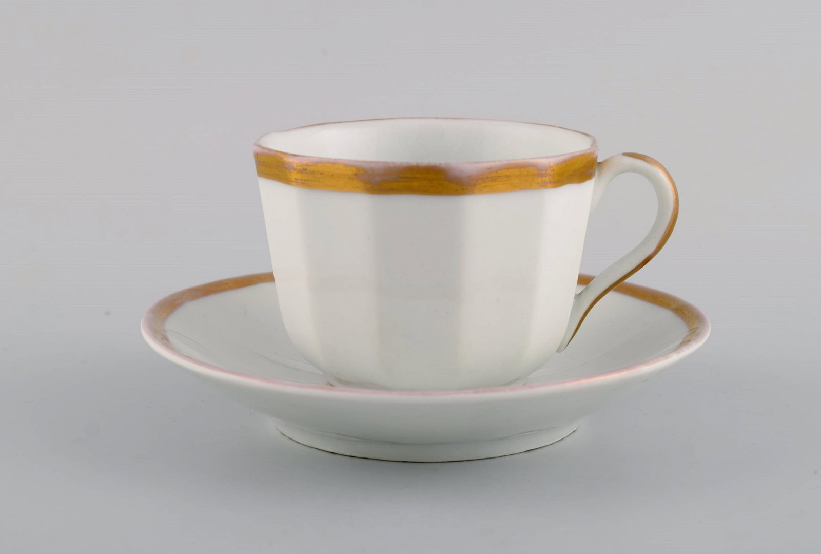 Six antique Bing & Grøndahl coffee cups with saucers. 1870s. - 2