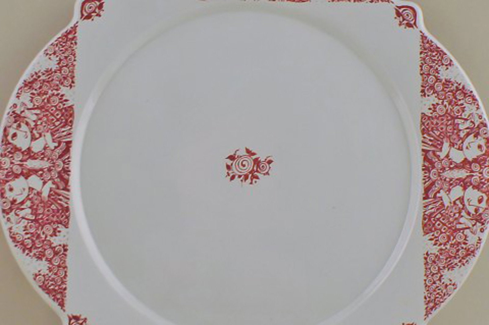 Bjorn Wiinblad, large platter, "Rosalinde" faience. - 2