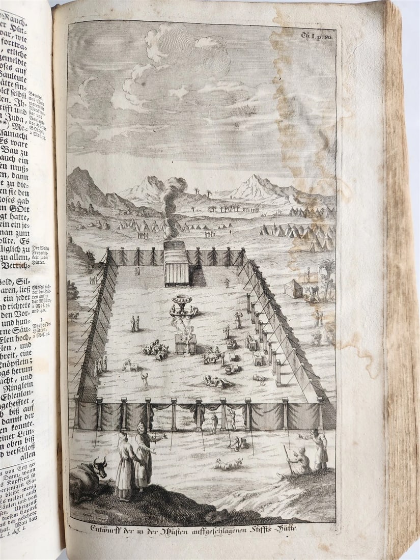1736 JEWISH HISTORY by JOSEPHUS FLAVIUS in GERMAN antique ILLUSTRATED FOLIO - 10