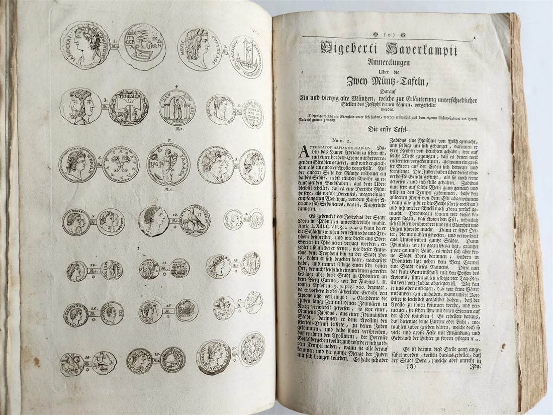 1736 JEWISH HISTORY by JOSEPHUS FLAVIUS in GERMAN antique ILLUSTRATED FOLIO - 8
