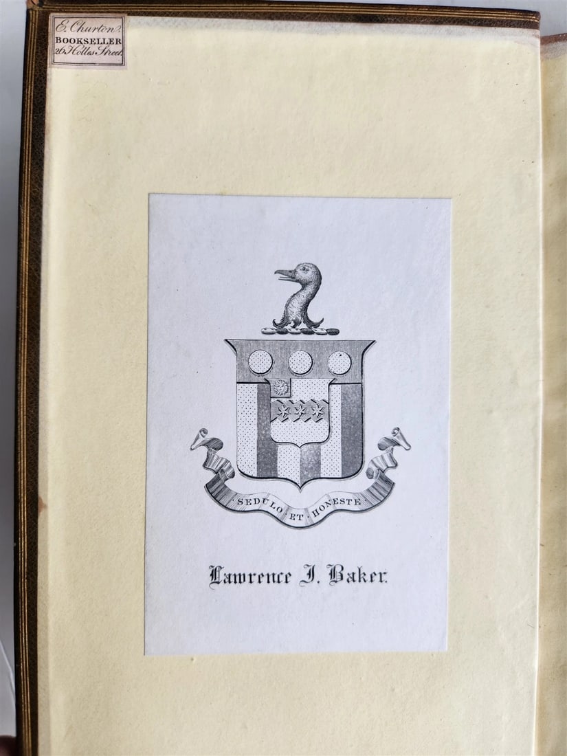 1870s NATURAL HISTORY AND ANTIQUITIES of SELBORNE w/ ARMORIAL BINDING ANTIQUE - 6