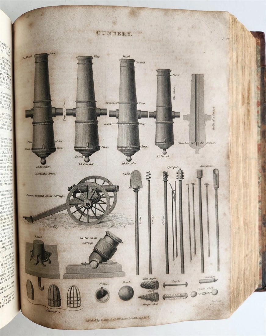 1827 DICTIONARY of MECHANICAL SCIENCE ART MANUFACTURES illustrated ANTIQUE - 16