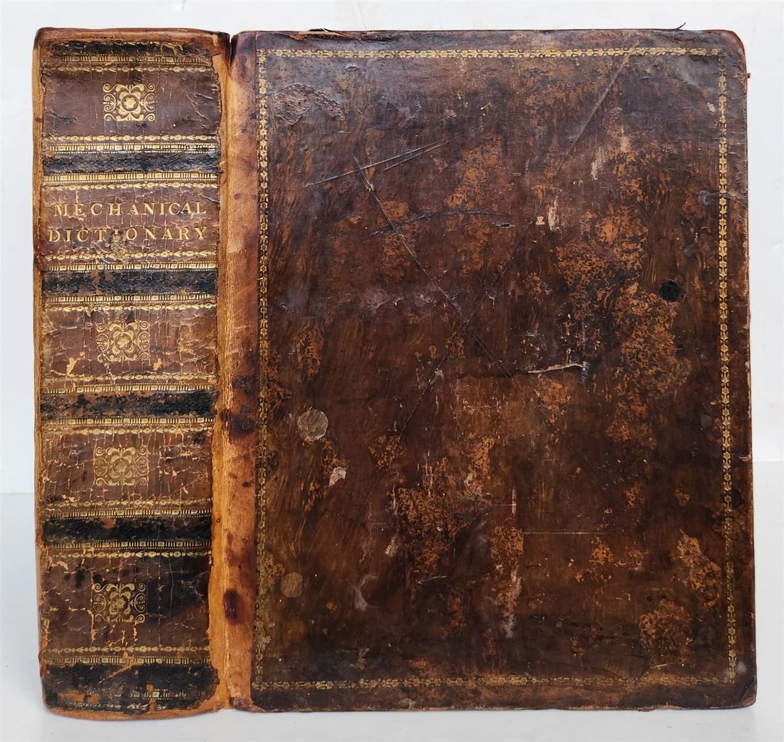 1827 DICTIONARY of MECHANICAL SCIENCE ART MANUFACTURES illustrated ANTIQUE - 3