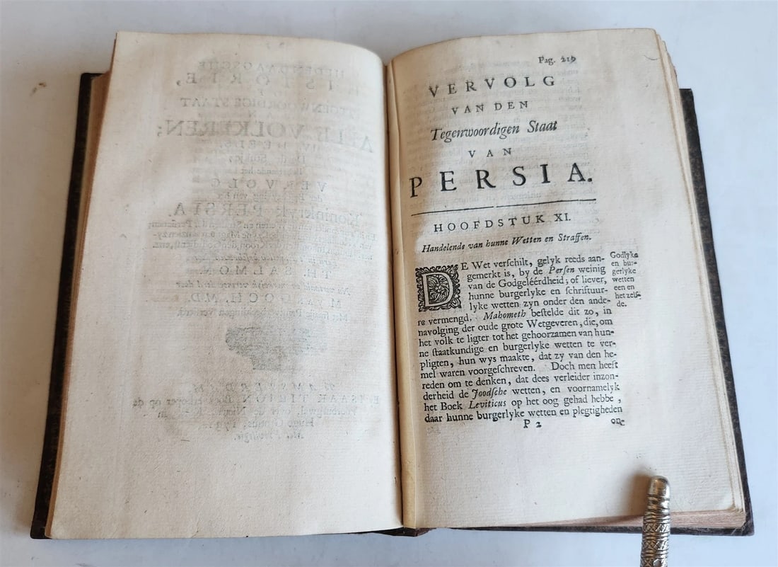 1732 ILLUSTRATED HISTORY of PERSIA ARABIA ASIATIC TARTARY RUSSIA w/maps ANTIQUE - 16