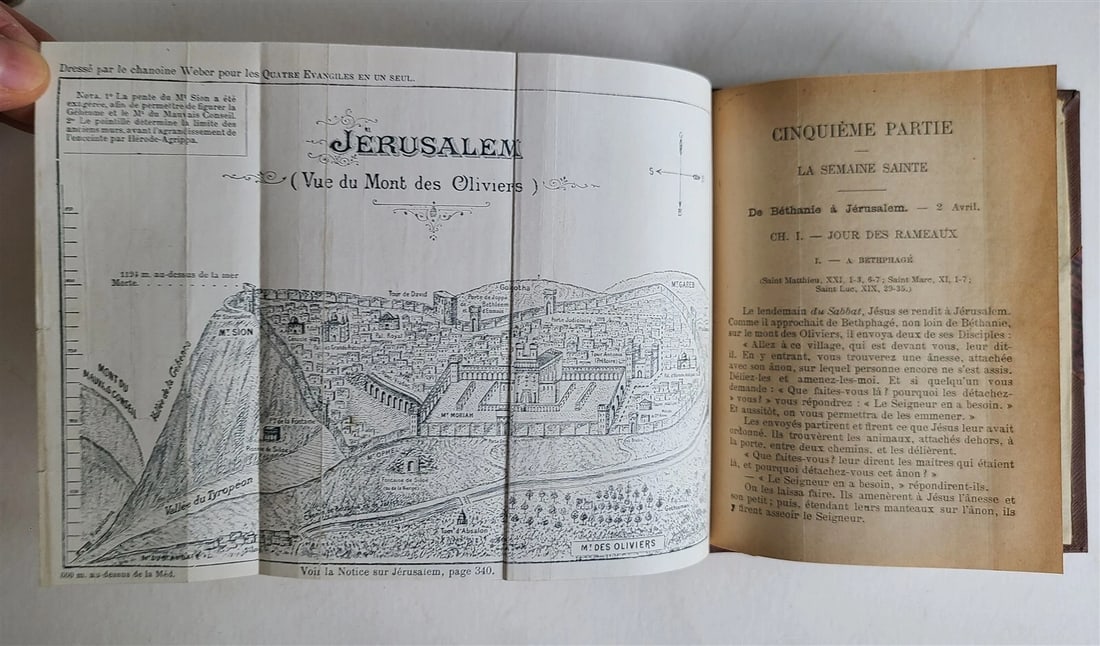 1904 BIBLE GOSPEL antique ILLUSTRATED MAPS LE SAINT EVANGILE ACTES DES APOTRES - 11