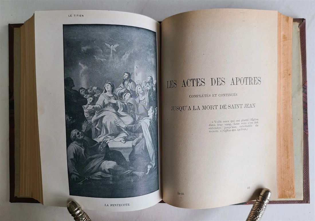 1904 BIBLE GOSPEL antique ILLUSTRATED MAPS LE SAINT EVANGILE ACTES DES APOTRES - 13