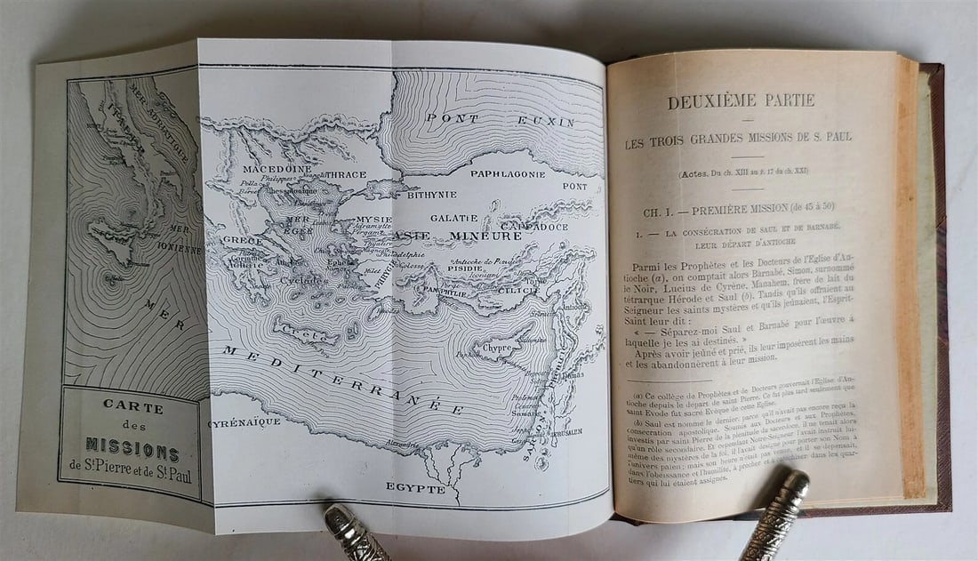 1904 BIBLE GOSPEL antique ILLUSTRATED MAPS LE SAINT EVANGILE ACTES DES APOTRES - 14