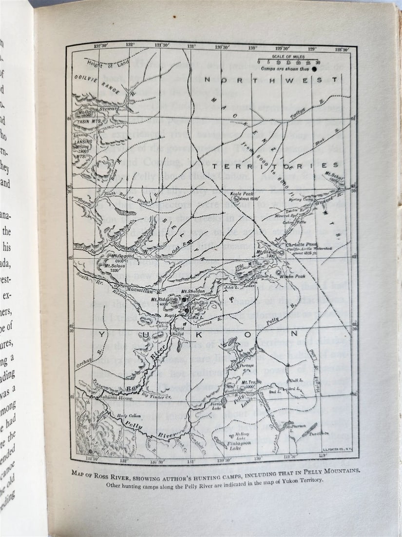 1919 THE WILDERNESS OF THE UPPER YUKON by C.Sheldon ILLUSTRATED antique - 11