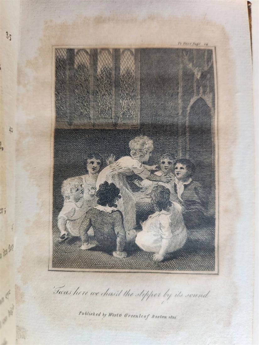 1801 PLEASURES of MEMORY & OTHER POEMS antique AMERICANA poetry ILLUSTRATED - 12