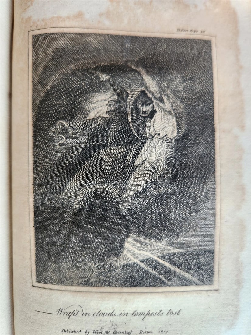 1801 PLEASURES of MEMORY & OTHER POEMS antique AMERICANA poetry ILLUSTRATED - 9