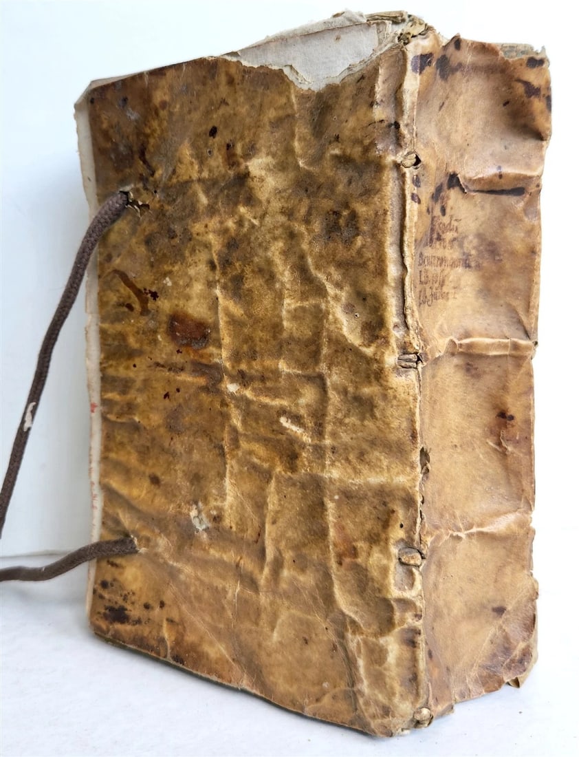 1571 BIBLE OLD TESTAMENT COMMENTARIES ANTIQUE 16th CENTURY vellum binding - 3