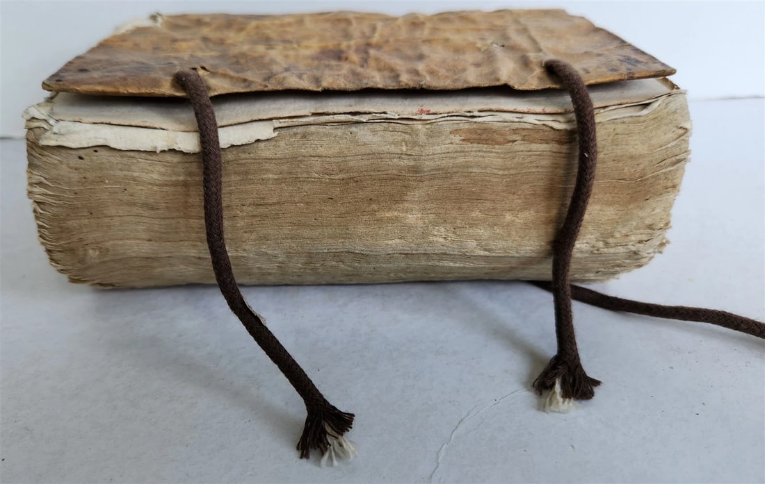 1571 BIBLE OLD TESTAMENT COMMENTARIES ANTIQUE 16th CENTURY vellum binding - 4