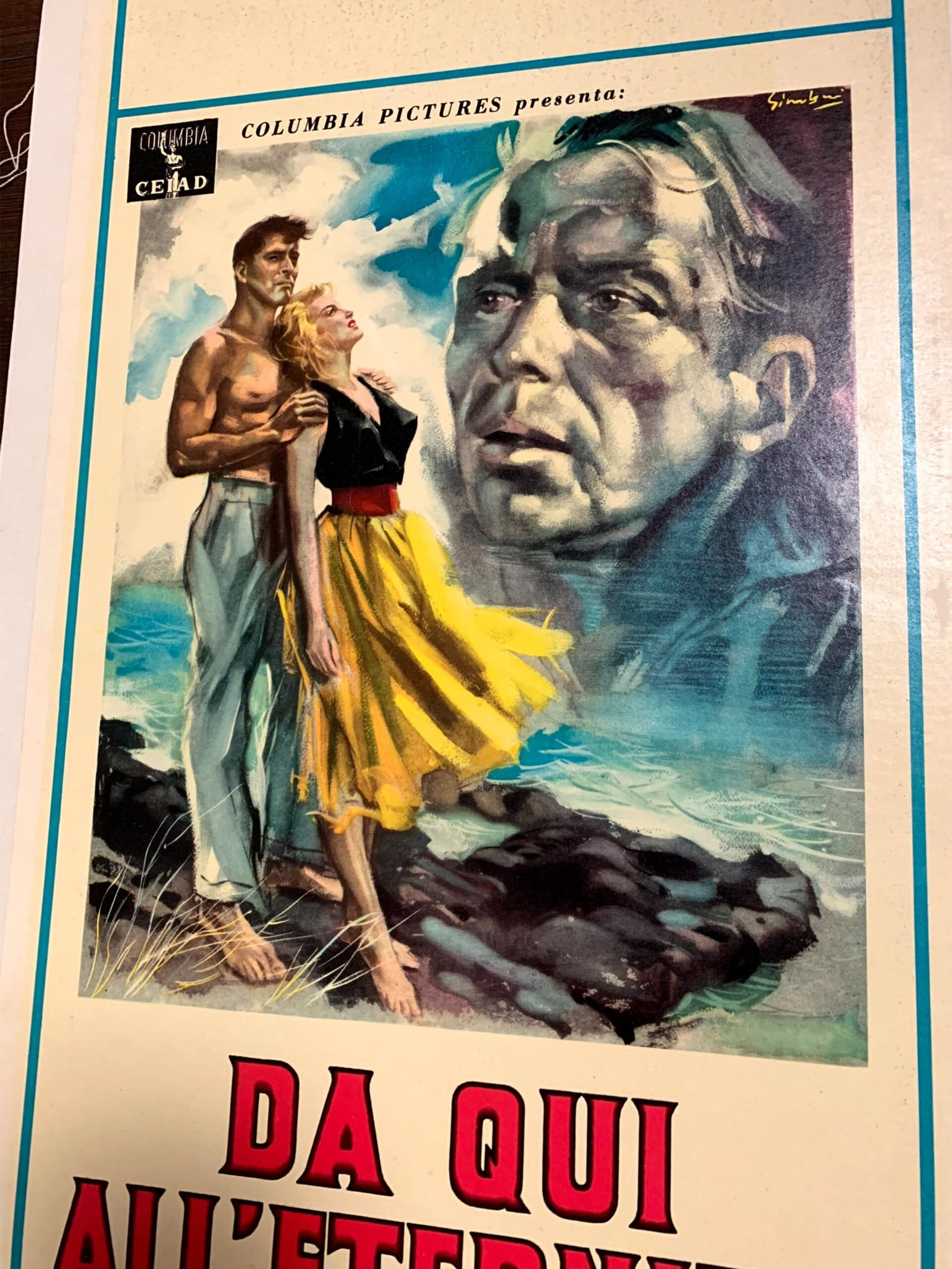 From Here To Eternity (1953) 13x28 Italian Movie Poster LB - 5