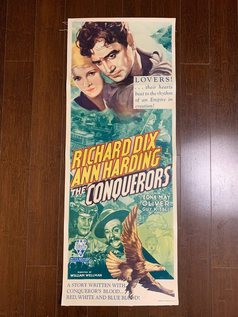 The Conquerors - Richard Dix (1932) US Insert Movie Poster LB - 2
