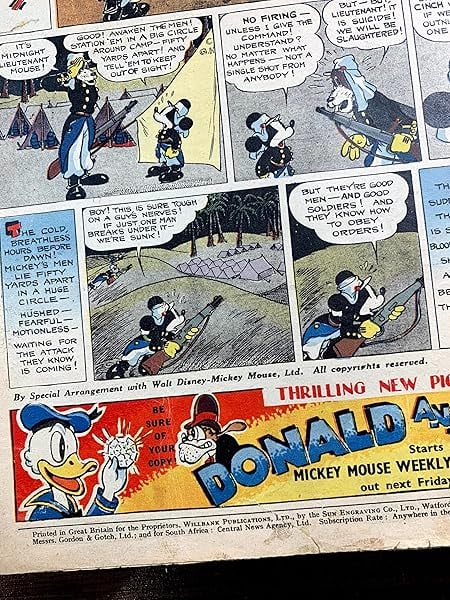 Mickey Mouse Weekly - Very Early Disney (1937) 11 X15 UK Comic Book - 3