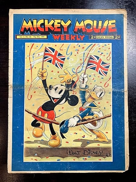 Mickey Mouse Weekly - Very Early Disney (1937) 11 X15 UK Comic Book - 5
