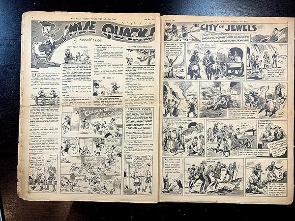 Mickey Mouse Weekly - Very Early Disney (1937) 11 X15 UK Comic Book - 9