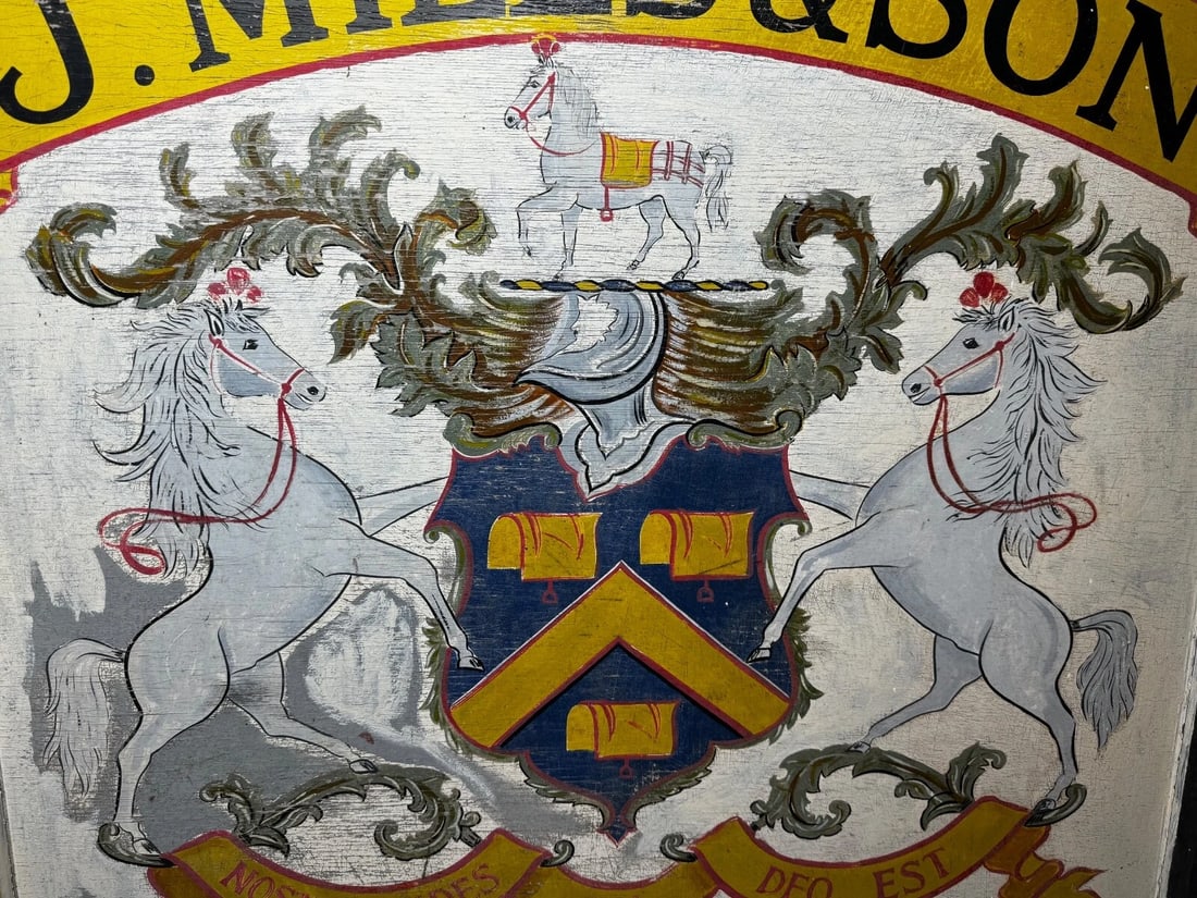 Equestrian Heraldic Trade Shop Sign J.Miles & Son-Master Saddlers-Dorchester - 15