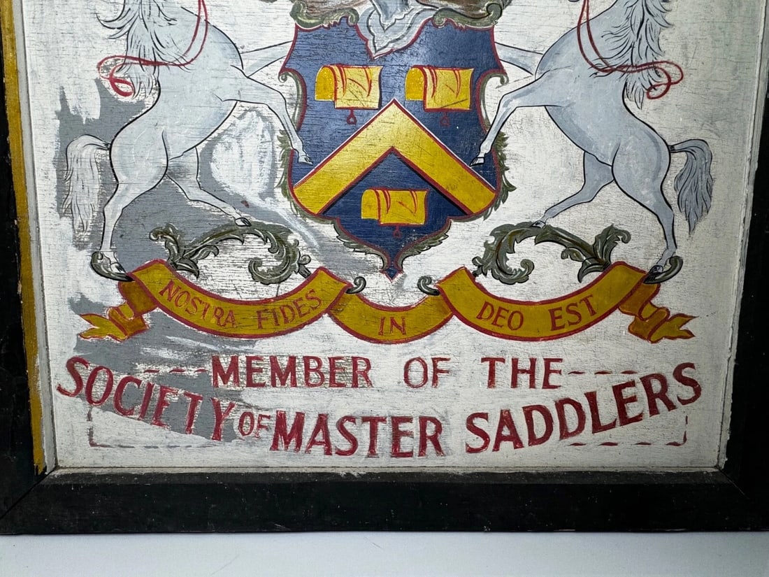 Equestrian Heraldic Trade Shop Sign J.Miles & Son-Master Saddlers-Dorchester - 6