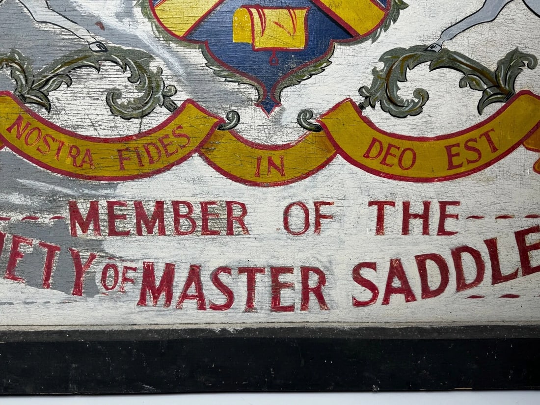 Equestrian Heraldic Trade Shop Sign J.Miles & Son-Master Saddlers-Dorchester - 7