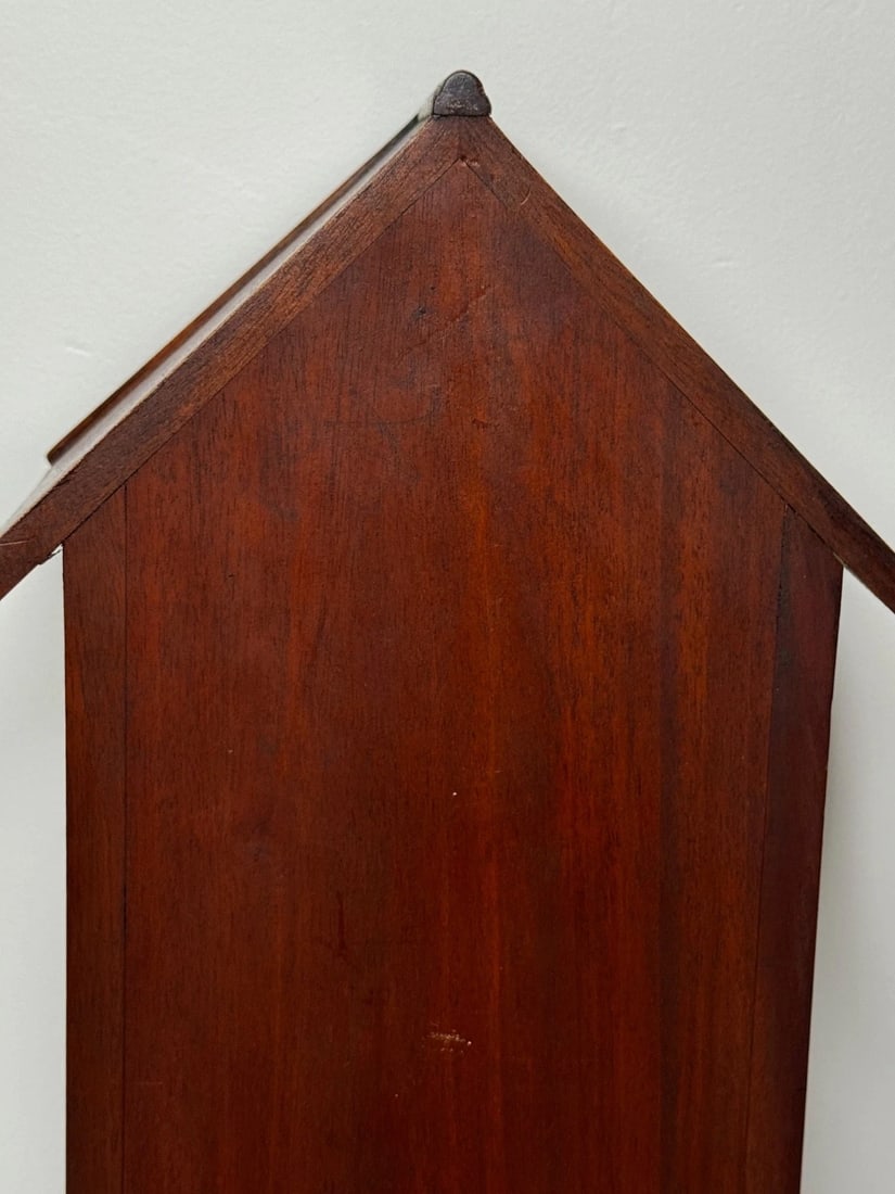 Arts & Crafts–Influenced Mahogany Palace Sentry Indoor Post Box Cabinet & Key - 14
