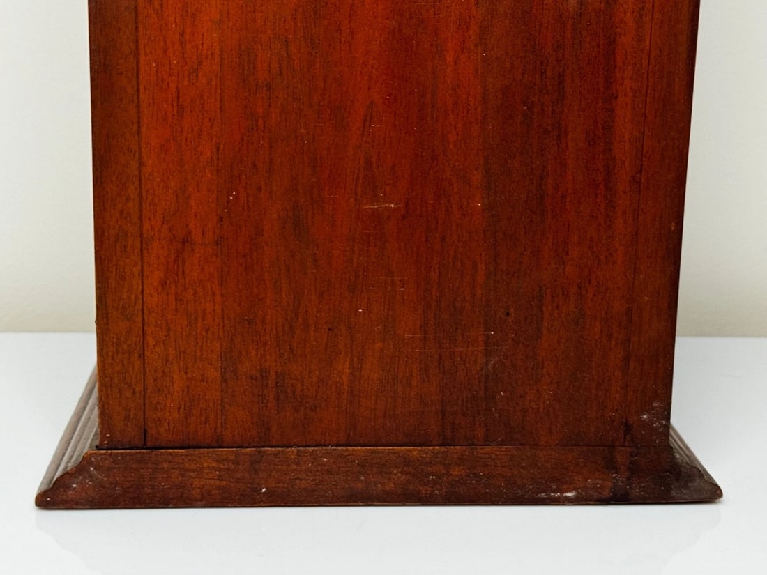 Arts & Crafts–Influenced Mahogany Palace Sentry Indoor Post Box Cabinet & Key - 15