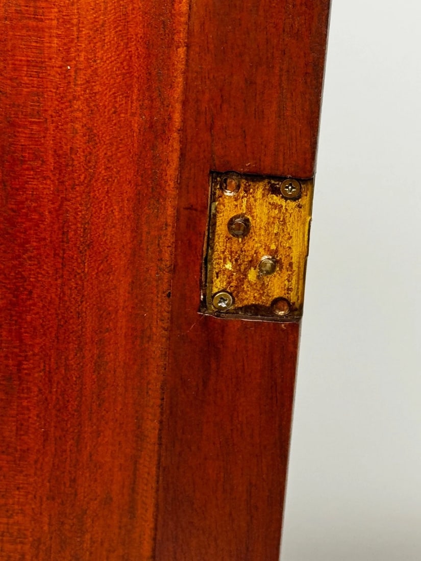 Arts & Crafts–Influenced Mahogany Palace Sentry Indoor Post Box Cabinet & Key - 19