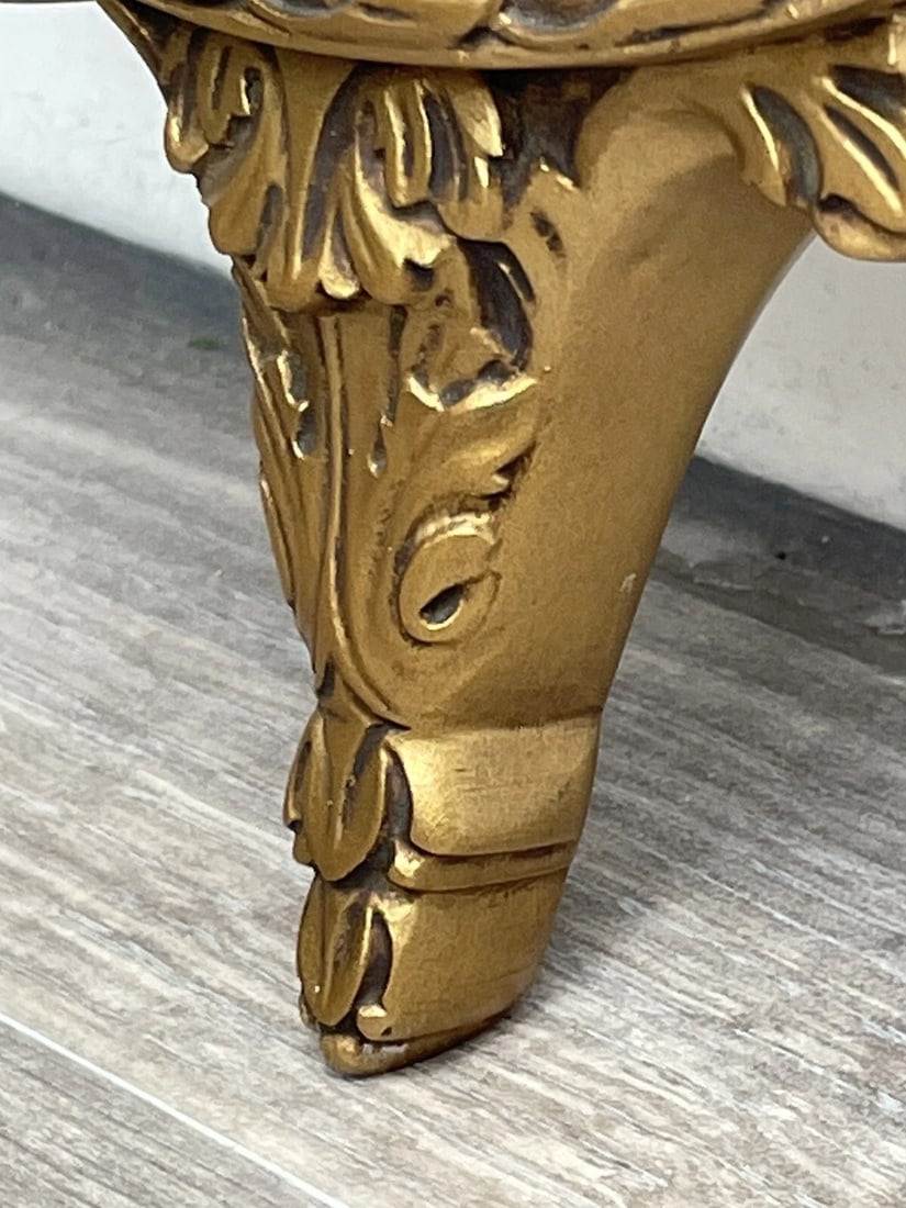 Beautiful Small Rare E Gomme English Gilt Eagle Crown Convex Wall Mirror c1950s - 6