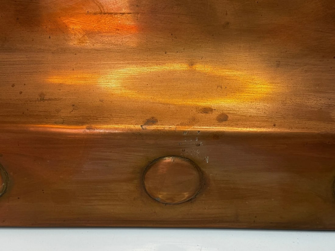 Grand Georgian Revival Copper Fireplace Hood Canopy Hand-Hammered Masterpiece - 14