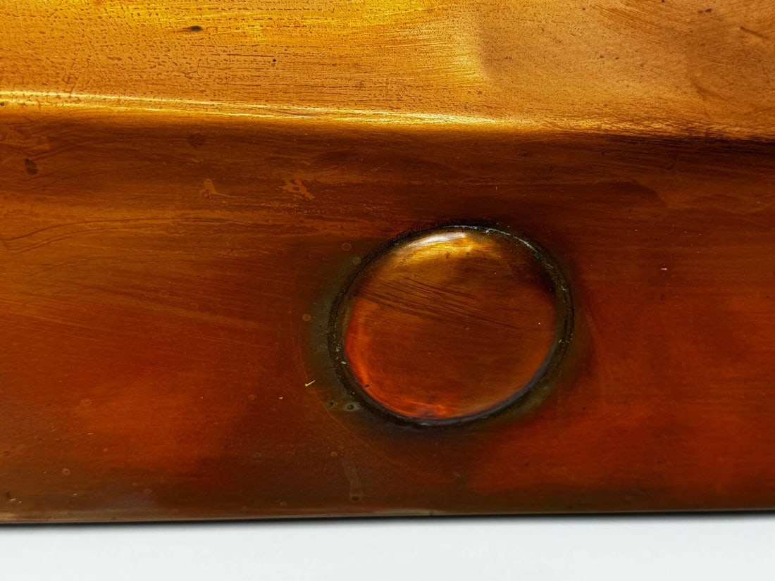 Grand Georgian Revival Copper Fireplace Hood Canopy Hand-Hammered Masterpiece - 15
