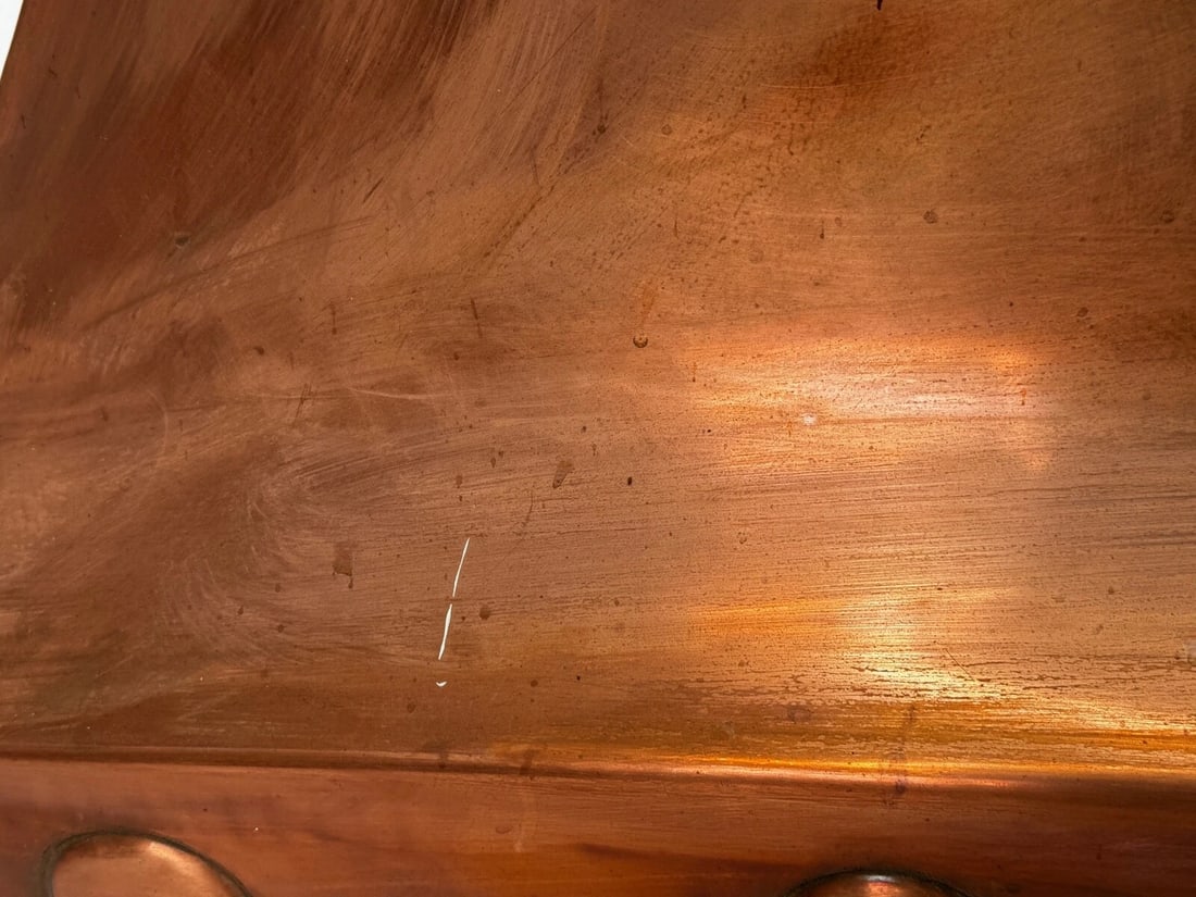 Grand Georgian Revival Copper Fireplace Hood Canopy Hand-Hammered Masterpiece - 16
