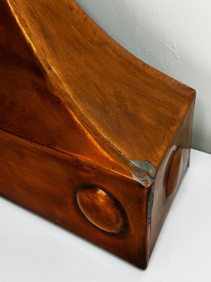 Grand Georgian Revival Copper Fireplace Hood Canopy Hand-Hammered Masterpiece - 20