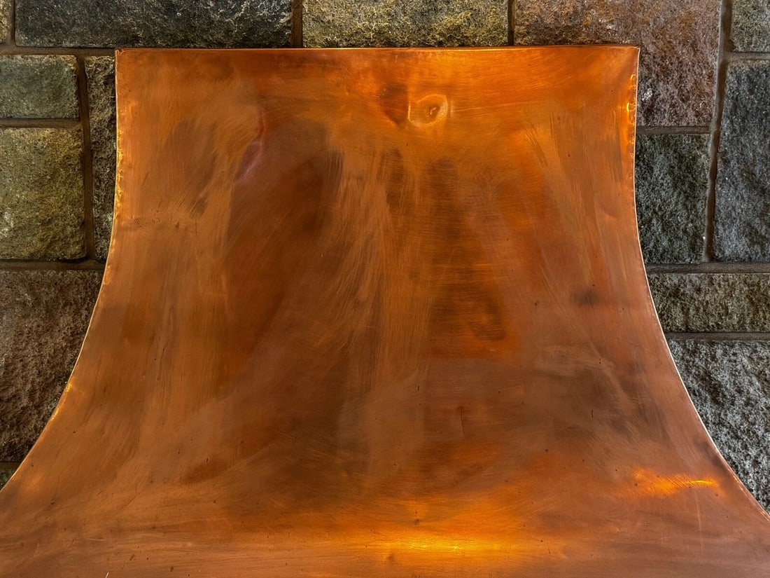 Grand Georgian Revival Copper Fireplace Hood Canopy Hand-Hammered Masterpiece - 6