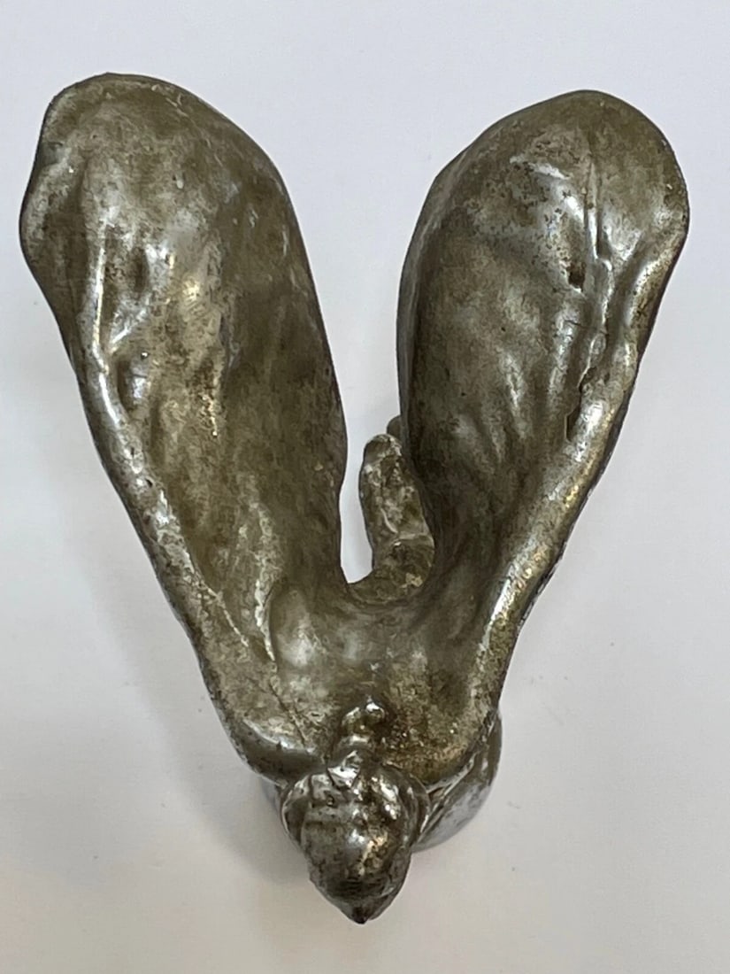 Rare Rolls Royce Kneeling Spirit Of Ecstasy Car Mascot By Charles Sykes C1934 - 10