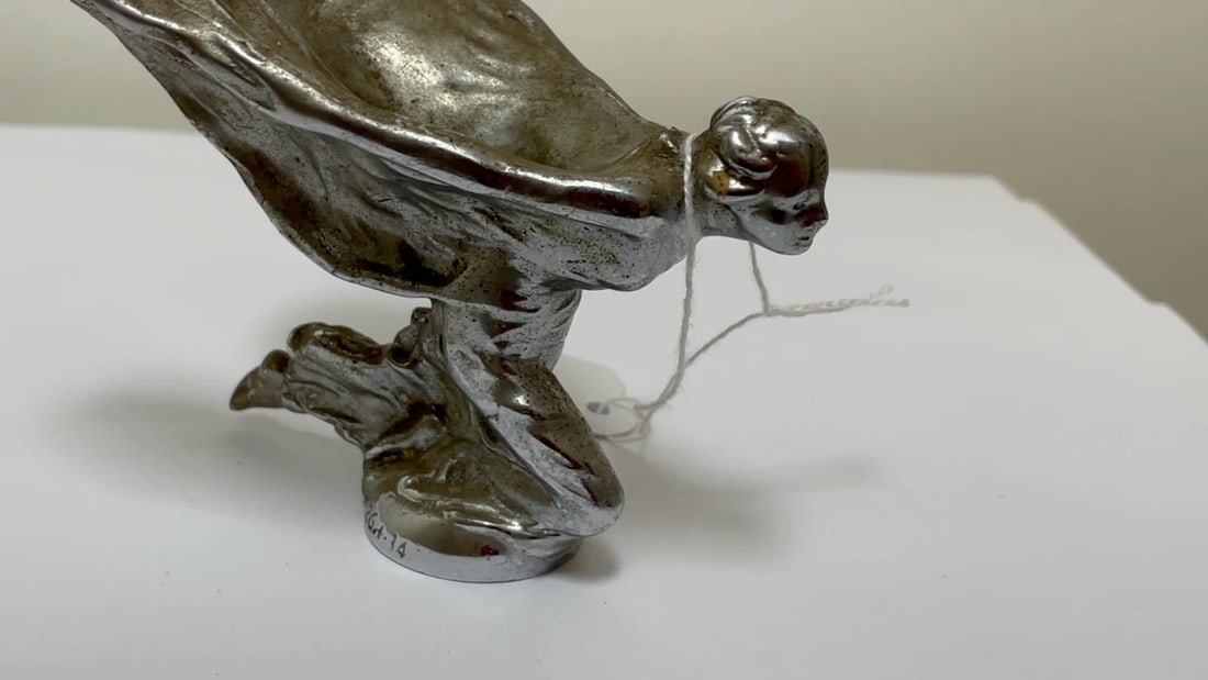 Rare Rolls Royce Kneeling Spirit Of Ecstasy Car Mascot By Charles Sykes C1934 - 2
