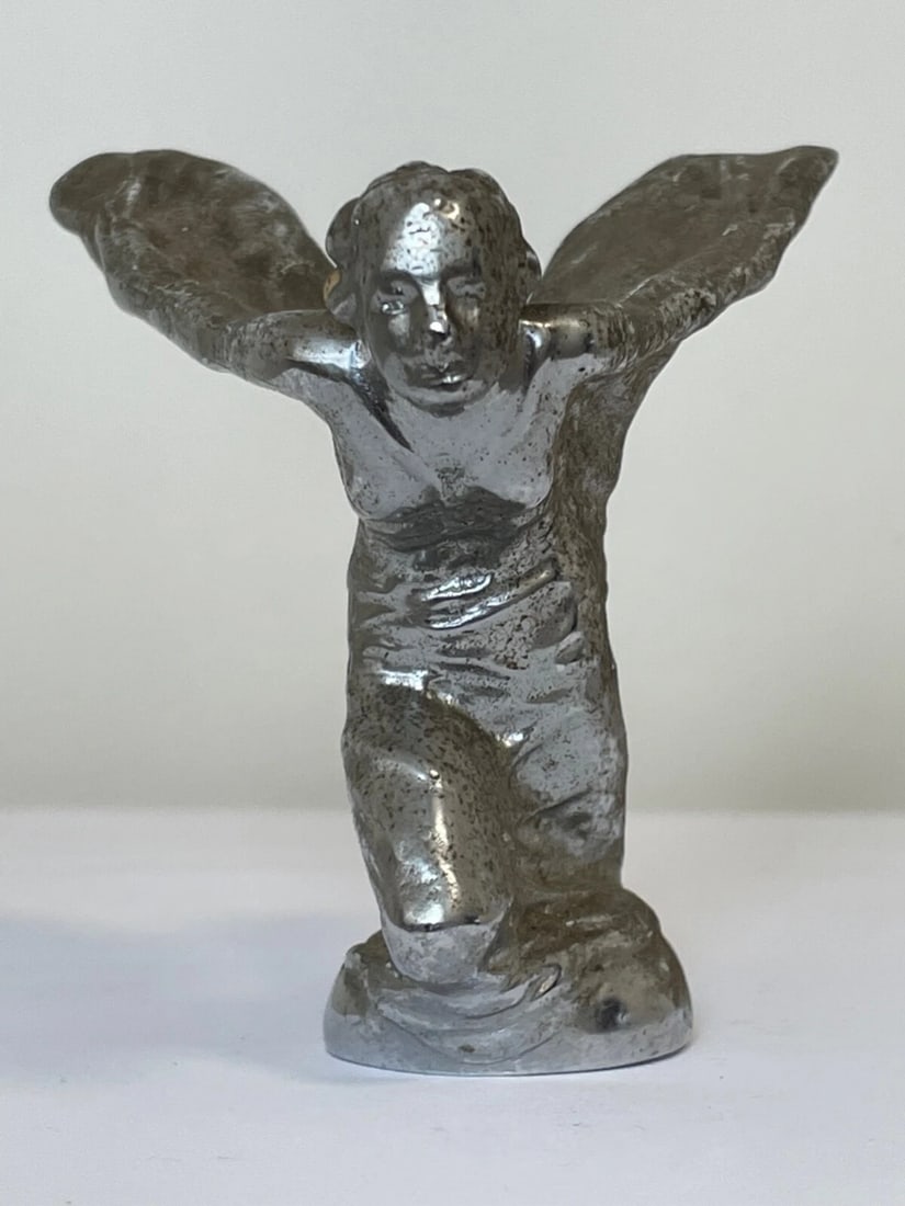 Rare Rolls Royce Kneeling Spirit Of Ecstasy Car Mascot By Charles Sykes C1934 - 4
