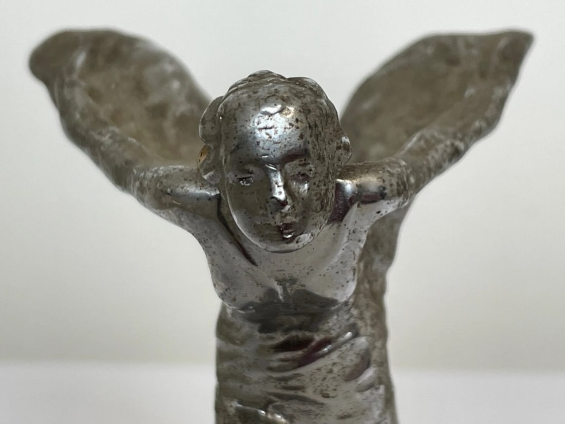 Rare Rolls Royce Kneeling Spirit Of Ecstasy Car Mascot By Charles Sykes C1934 - 6