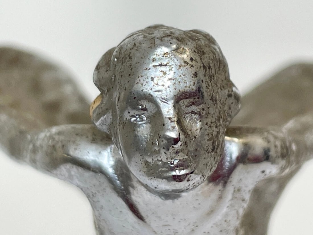 Rare Rolls Royce Kneeling Spirit Of Ecstasy Car Mascot By Charles Sykes C1934 - 7