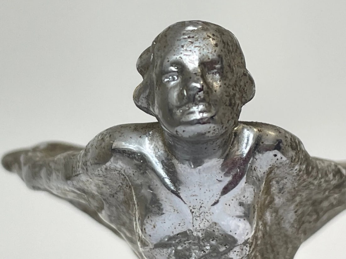 Rare Rolls Royce Kneeling Spirit Of Ecstasy Car Mascot By Charles Sykes C1934 - 9