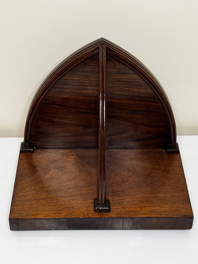 Small Gothic Ecclesiastic Convent Georgian Wall Mounted Bookends Shelf Bracket - 3