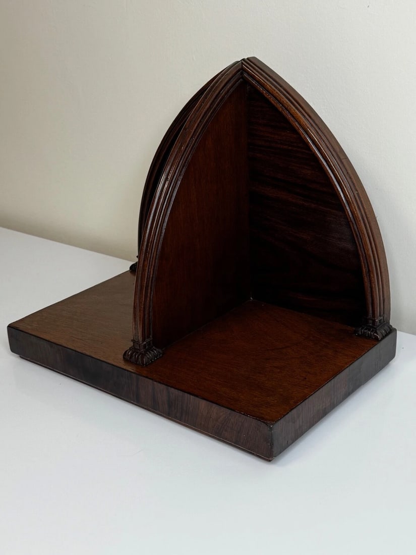 Small Gothic Ecclesiastic Convent Georgian Wall Mounted Bookends Shelf Bracket - 8