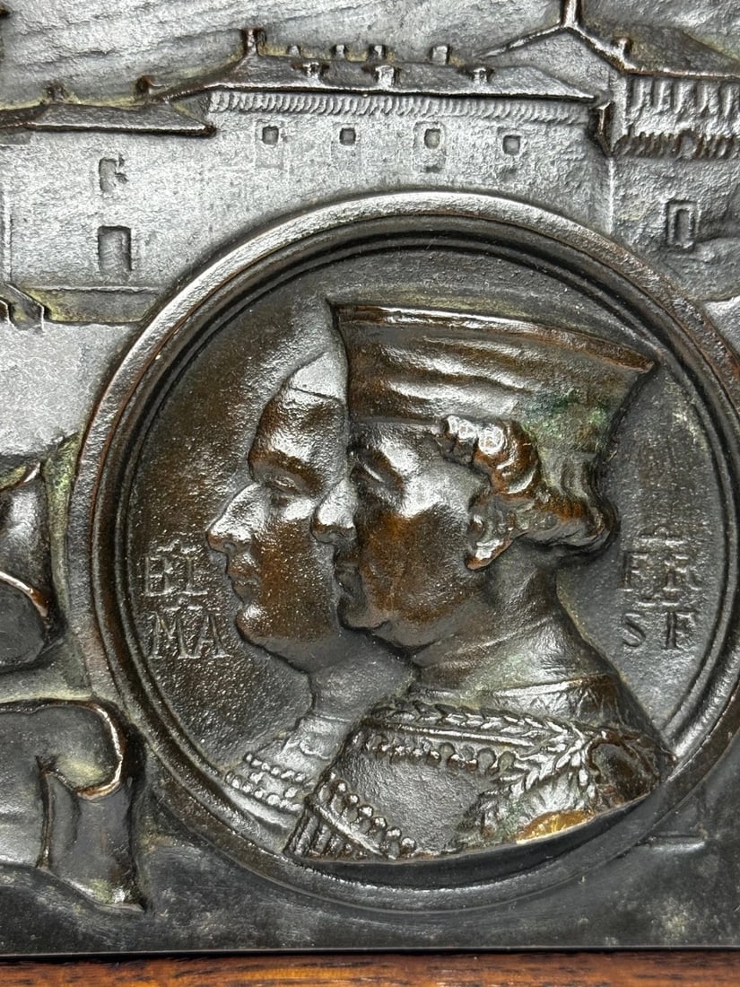 19th Century Bronze Sculpture Castello Sforzesco Milan Sforza Visconti Heraldry - 12