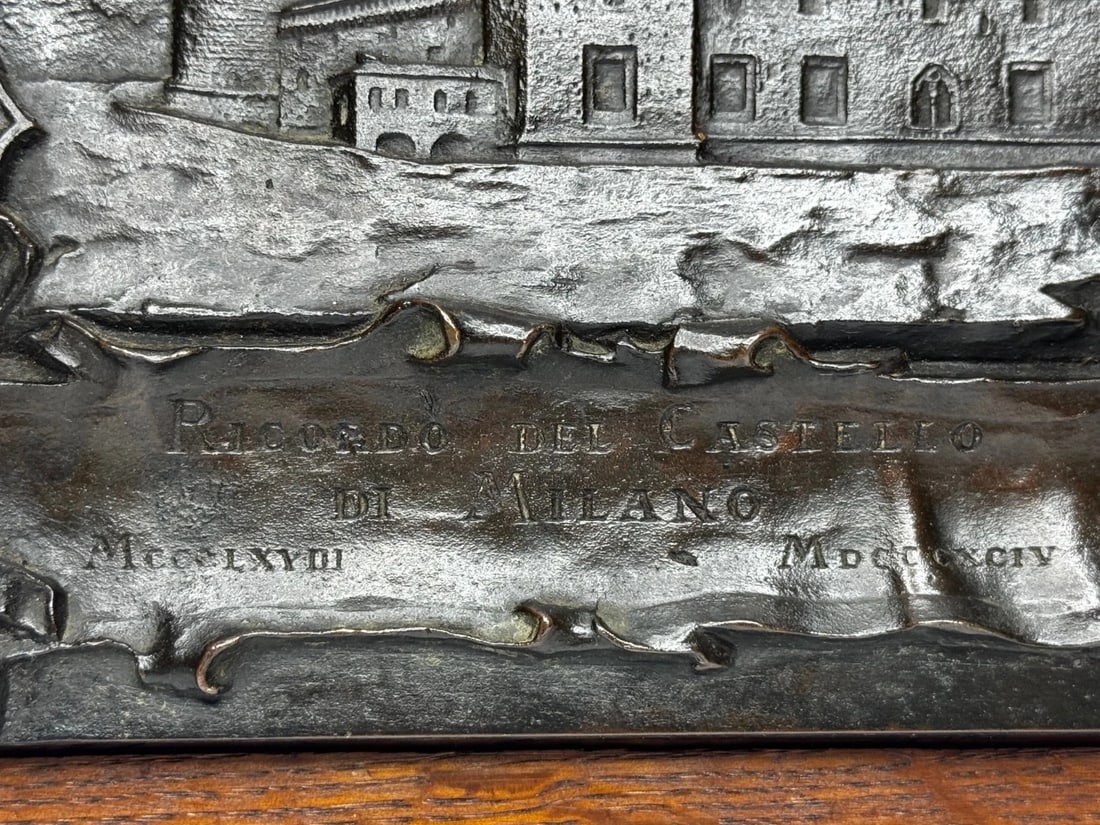 19th Century Bronze Sculpture Castello Sforzesco Milan Sforza Visconti Heraldry - 13