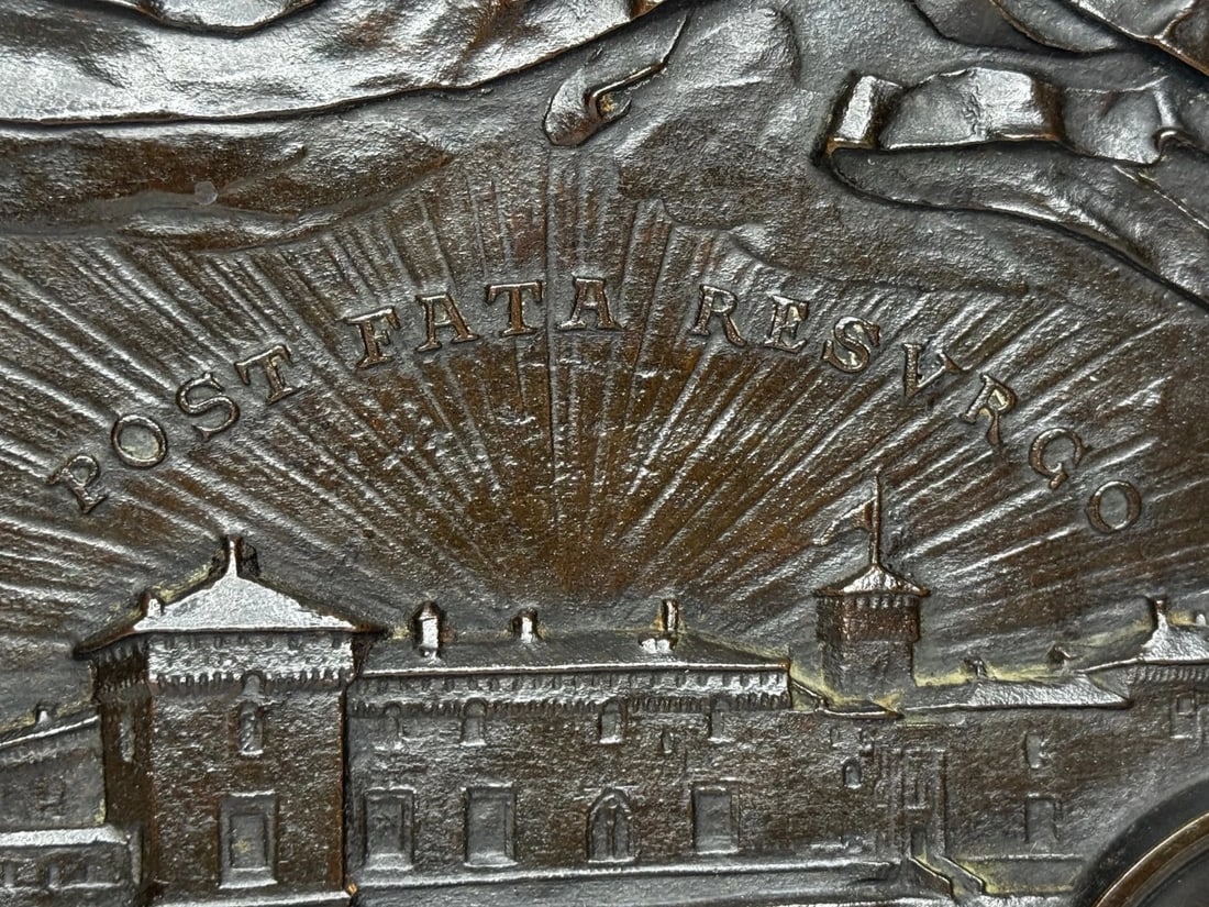 19th Century Bronze Sculpture Castello Sforzesco Milan Sforza Visconti Heraldry - 15