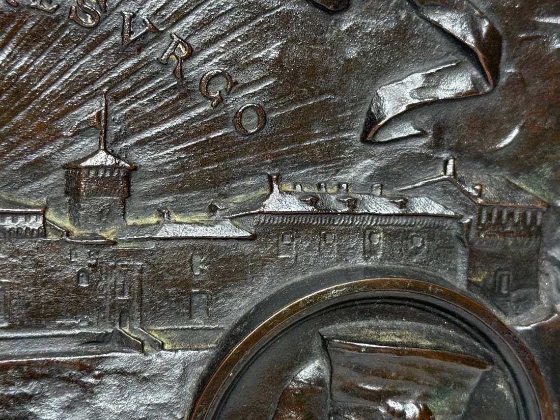 19th Century Bronze Sculpture Castello Sforzesco Milan Sforza Visconti Heraldry - 18